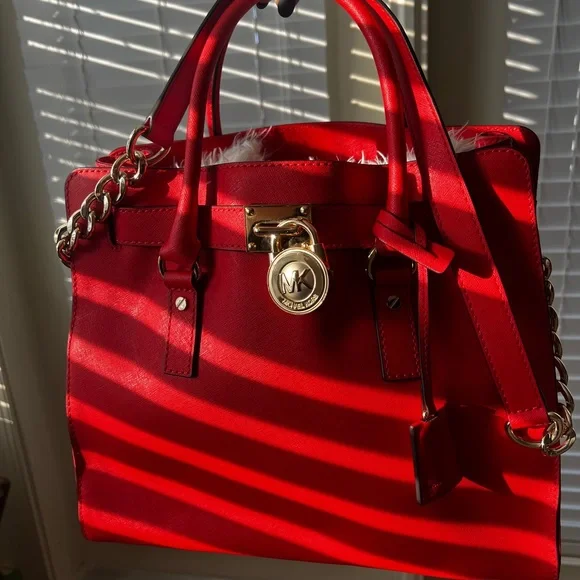 MK Orange Red Purse - Picture 7 of 8